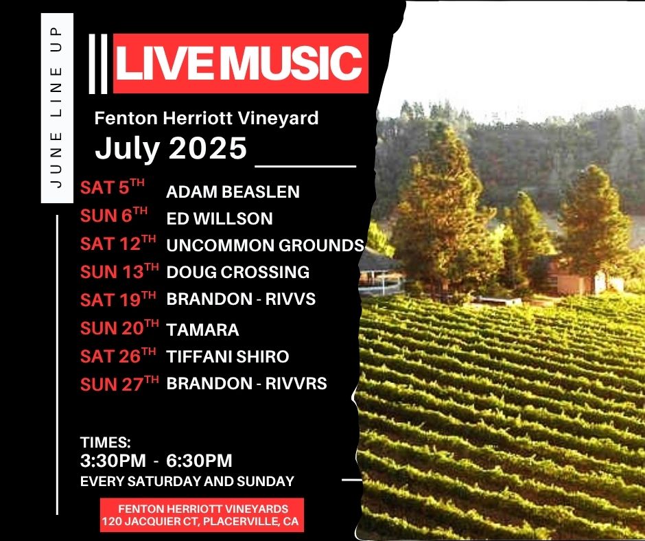 FENTON HERRIOTT JULY LIVE MUSIC LIST